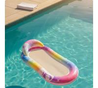 Amaca Galleggiante con Rete Pieghevole Amaca Gonfiabile da Piscina Portatile