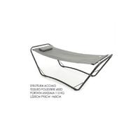 AMACA giardino lettino acciaio relax spiaggia 220x95x65
