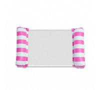 Amaca gonfiabile per piscina con design a rete - Sedia a sdraio a righe per adulti perfetta per vacanze, feste e relax. Disponibile in una varietà di colori tra cui rosa, giallo, bianco, verde e blu. 