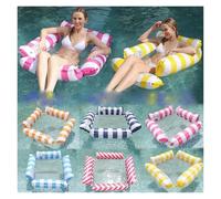 Amaca Gonfiabili Mare Amaca D'acqua Reclinabile Gonfiabile Galleggiante Materasso Nuoto Mare Anello Nuoto Piscina Giocattolo Per Feste Reclinabile Nuoto(AS4 10)