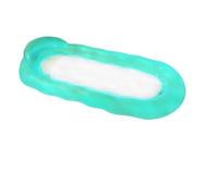 Amaca Gonfiabili Mare Amaca Galleggiante Per Acqua Materasso Ad Aria Portatile In PVC Pieghevole Con Schienale E Braccioli Giocattolo Per Adulti Feste Estive In Spiaggia(Green Wave)