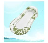 Amaca Gonfiabili Mare Amaca Galleggiante Per Acqua Materasso Ad Aria Portatile In PVC Pieghevole Con Schienale E Braccioli Giocattolo Per Adulti Feste Estive In Spiaggia(Green figure)