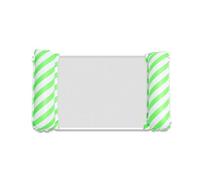 Amaca Gonfiabili Mare Amaca Galleggiante Portatile Pieghevole Con Schienale In Rete Materasso Ad Acqua Gonfiabile A Strisce Per Piscina Sport Da Spiaggia(Green Diagonal)