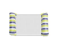 Amaca Gonfiabili Mare Amaca Galleggiante Portatile Pieghevole Con Schienale In Rete Materasso Ad Acqua Gonfiabile A Strisce Per Piscina Sport Da Spiaggia(Yellow Striped)