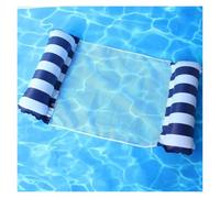 Amaca Gonfiabili Mare Amaca Gonfiabile In PVC 4 In 1 Reclinabile Galleggiante Per Piscina Feste Spiaggia Tempo Libero Letti Galleggianti Con Schienale In Rete(A)