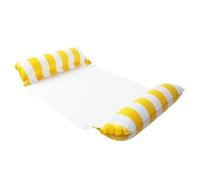 Amaca Gonfiabili Mare Divano Gonfiabile Per Piscina Amaca Galleggiante Accessori Per Feste In Piscina Materassino(Striped yellow)