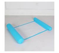 Amaca Gonfiabili Mare Divano Letto Galleggiante Pieghevole Doppio Uso Con Schienale Rete Amaca Piscina Giocattolo Nuoto(Light blue)