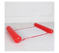 Amaca Gonfiabili Mare Divano Letto Galleggiante Pieghevole Doppio Uso Con Schienale Rete Amaca Piscina Giocattolo Nuoto(Red)