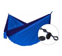 Amaca Hamaka.eu Camping double + Slap Strap Colore: blu