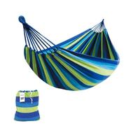 Amaca in Cotone per giardino, terrazze, viaggi, campeggio. Amaca per 2 persone all'aperto con borsa per il trasporto inclusa. (Peso fino a 150 kg - Misure 150 x 180 cm)