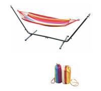 Amaca In Cotone Rigato 200x100 cm - Con Sacca Greenwood