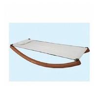 AMACA IN LEGNO LOVE CON TELO IN POLIESTERE DA GIARDINO LUNGHEZZA TOTALE 350 CM