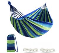 Amaca in tela colorata per 2 persone, amaca da campeggio adatta per patio, giardino, cortile, uso interno ed esterno (rosso, blu) 240*80 cm,240*100 cm,240*150cm,Rosso-240*100 cm,Rosso-240*150 cm,Rosso