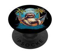 Amaca King fa un pisolino per gli amanti del bradipo e della spiaggia PopSockets PopGrip Adesivo