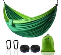 Amaca Matrimoniale XXL 300 x 200 cm - Amaca da Giardino, amaca campeggio, Portatile da Esterno con Portata di 300 kg - Ideale per Viaggi, Balcone e Interni (Verde)