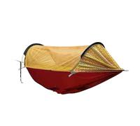 Amaca parasole antiribaltamento antizanzare in nylon 70D con rete di crittografia for paracadute girevole, compatibile con viaggi all'aperto, escursionismo, campeggio(Orange color)