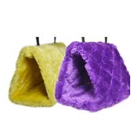 Amaca per coccole in peluche per uccelli, animali, grotta per coccole sospesa,