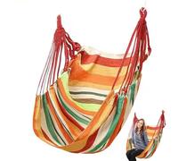 Amaca per dormitorio - altalena in tela resistente, portata massima 226,8 kg | seduta esterna ispessita, amaca relax pieghevole, sedia a sdraio sospesa per dormitorio, , cortile o appartamento