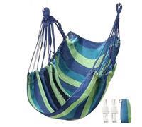 Amaca per dormitorio - altalena in tela resistente, portata massima 226,8 kg | seduta esterna ispessita, amaca relax pieghevole, sedia a sdraio sospesa per dormitorio, , cortile o appartamento