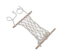 Amaca per Frutta da Cucina Spaziosa Rete per Frutta da Appendere, Pratico Stile Minimalista, per Conservare la Spesa, Corda di Cotone + Legno Massello (40 cm)