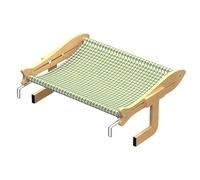 Amaca per gatti - Amaca per gatti con trespolo | Letto sospeso per gattini | Persico traspirante per gattino | Robusto mobile in legno per animali domestici per davanzale interno, comodino, balcone