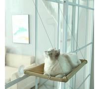 Amaca per gatti con ventose, un nido appeso per prendere il sole. Ideale per finestre, superfici di vetro, balconi, un must per i gatti. È un letto appeso per gatti, un letto per animali domestici sul