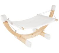 AMACA PER GATTI KERBL Kerbl 82591 Amaca per gatti rettangolare in legno marrone e bianco 73 x 36 x 34 cm