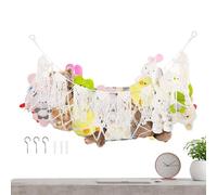 Amaca Per Peluche - Grande Boho Da Parete Resistente | Amaca Per Animali Di Peluche Da Parete | Per Organizzazione Ed Esposizione Per Ragazze Bambini Piccoli Camera Camera Da Letto Asilo