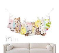 Amaca Per Peluche,Grande Boho Da Parete Resistente - Rete A Maglia Per Bambole Di Peluche Organizzatore Per Camera - Per Organizzazione Ed Esposizione Per Ragazze Bambini Piccoli Camera Da Asil