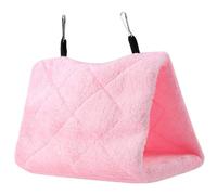 Amaca per uccelli, nido di pappagallo in peluche triangolare sospeso con ganci, giocattoli di calopsitta stabili caldi e confortevoli morbidi per pappagallo parrocchetto calopsitta conuro cacatua, S