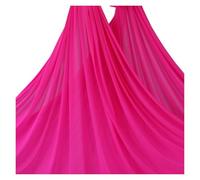 Amaca per Yoga Aereo 5m Aerial Yoga Amaca Tessuto Altalena Aerea Sete Anti-gravità Body Building Fitness for PALESTRA Casa All'aperto Pilates Cintura(Rose red)