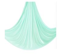 Amaca per Yoga Aereo 5m Aerial Yoga Amaca Tessuto Altalena Aerea Sete Anti-gravità Body Building Fitness for PALESTRA Casa All'aperto Pilates Cintura(Light green)