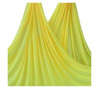 Amaca per Yoga Aereo 5m Aerial Yoga Amaca Tessuto Altalena Aerea Sete Anti-gravità Body Building Fitness for PALESTRA Casa All'aperto Pilates Cintura(Yellow)
