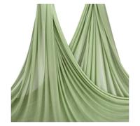 Amaca per Yoga Aereo 5m Aerial Yoga Amaca Tessuto Altalena Aerea Sete Anti-gravità Body Building Fitness for PALESTRA Casa All'aperto Pilates Cintura(Bud green)