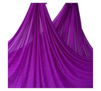 Amaca per Yoga Aereo 5m Aerial Yoga Amaca Tessuto Altalena Aerea Sete Anti-gravità Body Building Fitness for PALESTRA Casa All'aperto Pilates Cintura(Purple)