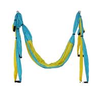 Amaca per Yoga Aereo Altalena Yoga aerea Set completo Amaca Trapezio Estensione Antigravità Soffitto Appeso Sling Inversione Esercizi(Sky blue yellow)