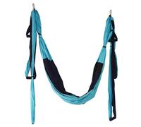 Amaca per Yoga Aereo Altalena Yoga aerea Set completo Amaca Trapezio Estensione Antigravità Soffitto Appeso Sling Inversione Esercizi(Sky blue black)