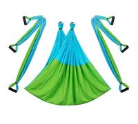 Amaca per Yoga Aereo Antigravità Antenna Yoga Amaca Altalena Dispositivo di inversione Cintura sospesa Esercizi modellamento del corpo for interni ed esterni(Sky blue-green)