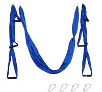 Amaca per Yoga Aereo Set amaca yoga aerea Pilates Yoga palestra cinghia altalena volante dispositivo di trazione attrezzatura for il fitness domestico(Blue)