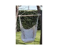 Papillon Sedia Dondolo Sospesa Altalena – Cotone con traversa e legno naturale 100x90 cm