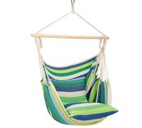 Amaca sedia a dondolo verde da giardino