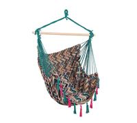 Amaca Sedia Sospesa da Giardino 120x146 cm in Poli-Cotone Santander