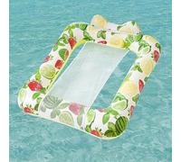 Amaca sospesa per piscina in rete traspirante, design rialzato per il relax dell'acqua, gonfiaggio/sgonfiaggio rapido per adulti, feste in piscina, divertimento estivo