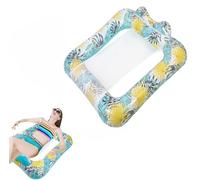 Amaca sospesa per piscina in rete traspirante, design rialzato per il relax dell'acqua, gonfiaggio/sgonfiaggio rapido per adulti, feste in piscina, divertimento estivo