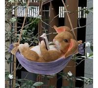 Amaca sospesa, statua di coniglio, ornamento in miniatura per il soggiorno