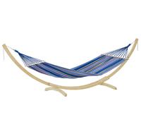 Amaca Star Set Ocean Rod blu con struttura in legno azurro