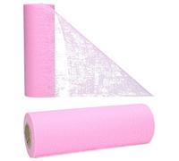 AmaCasa - Corridore da Tavolo in Tessuto Non Tessuto Rosa, Ideale per Fiori, Matrimoni e comunioni, 15cm/20m (Rosa, 15cm)
