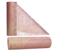 AmaCasa Runner da tavola in tessuto non tessuto per matrimoni, comunioni, battesimi e tutte le celebrazioni, dimensioni: 17,5 cm, rotolo da 25 m (rosso rubino, non tessuto)