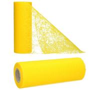 AmaCasa - Runner non tessuto giallo sole, ideale per fiori, matrimoni e comunioni, 23cm/25m (Sunny yellow, 23cm)