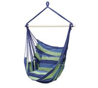 Sedia dondolo amaca poltrona 2 cuscini in cotone vari colori con/senza supporto